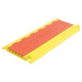 thumbnail image 1 of General Purpose Cable Guard, 36"L x 17-1/4"W x 1-15/16"H, 5-Channel, Yellow/Orange, 1 of 3