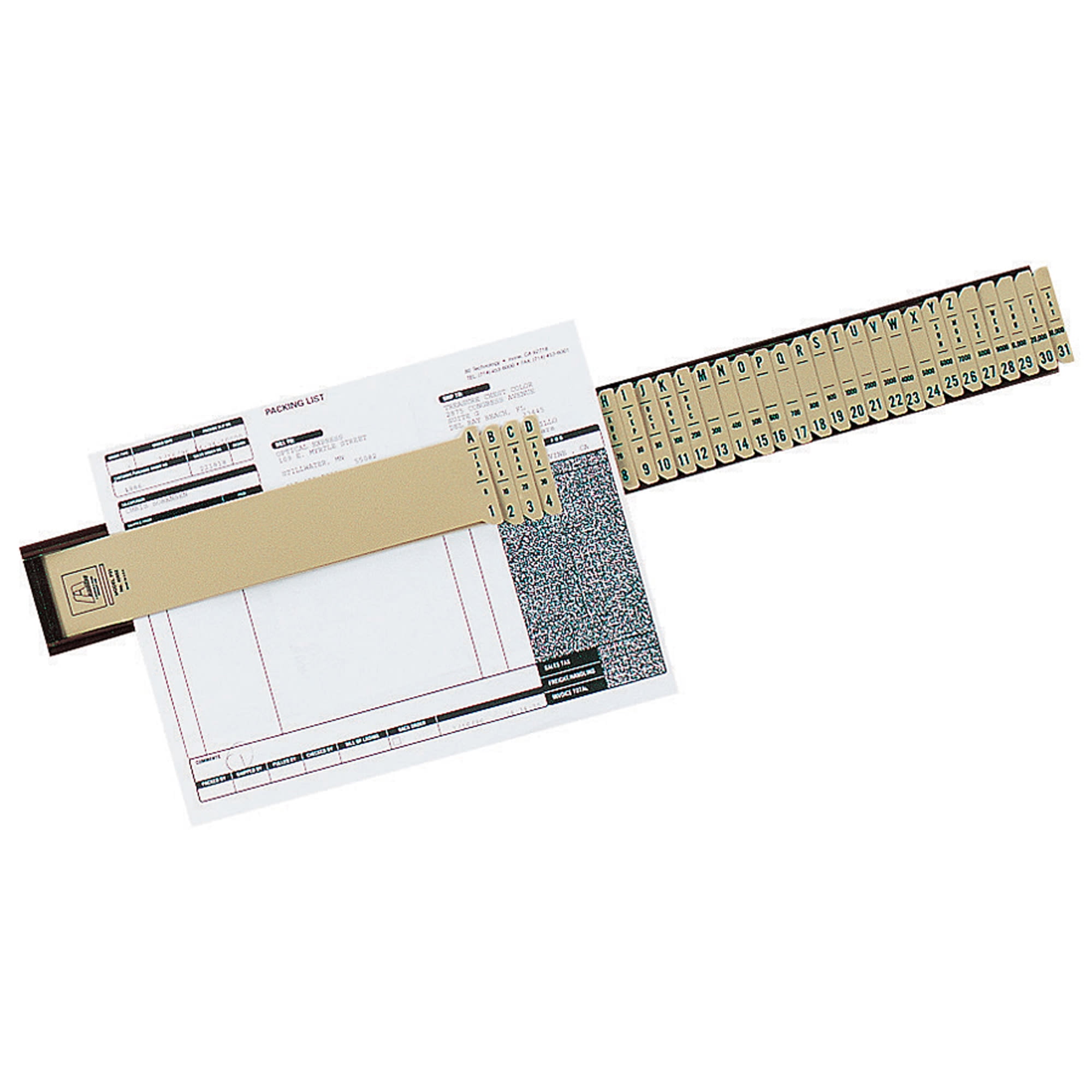 Pendaflex Beige Plastic 31-Compartment Indexed Sorter