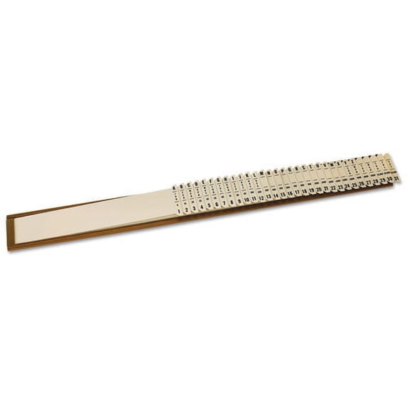 "General Purpose Indexed Sorter, 31 Dividers, Alpha/numeric/months/dates/days, Letter-Size, Brown Frame | Bundle of 2 Each"