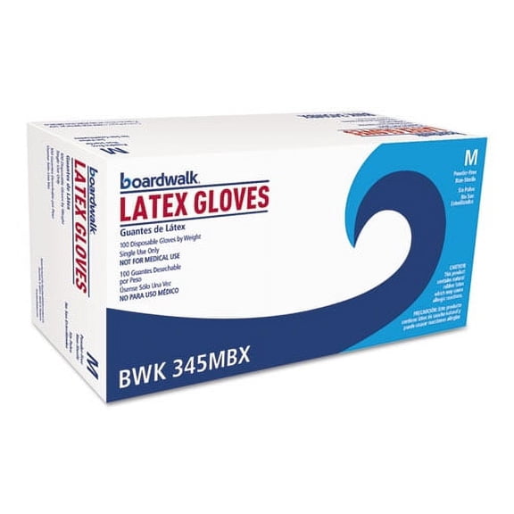 General-Purpose Latex Gloves, Natural, Medium, Powder-Free, 4.4 Mil, 1000/ctn | Bundle of 2 Cartons
