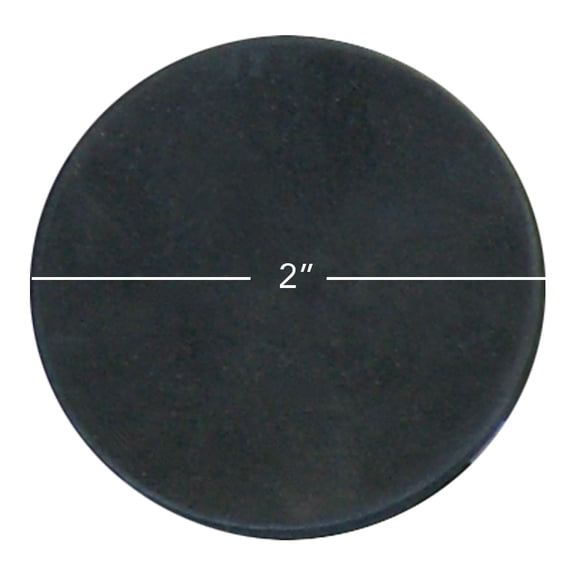 General Purpose Rubber Sheet, Black, 60A, 0.062" x 2" Disc (100 Pack)