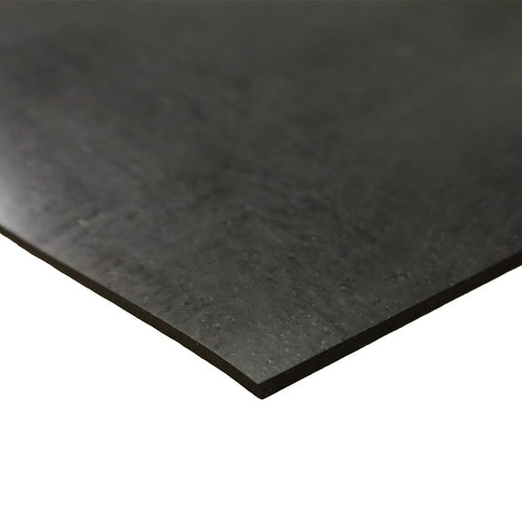 General Purpose Rubber Sheet, Black, 60A, 0.375" x 5" x 5" (50 Pack)