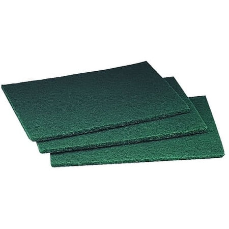 General Purpose Scouring Pad, 6 In W X 9 In L, Synthetic Fiber, Dark Green | Bundle of 5 Boxes