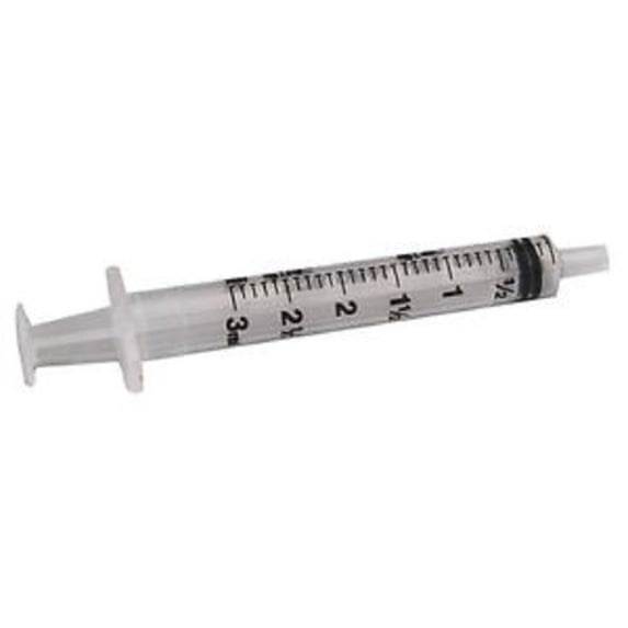 General Purpose Syringe Monoject 3 mL Catheter Tip - 20 Count