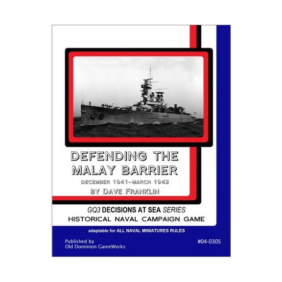 Old Dominion GameWorks General Quarters - Defending the Malay Barrier (Loose Leaf Edition) New