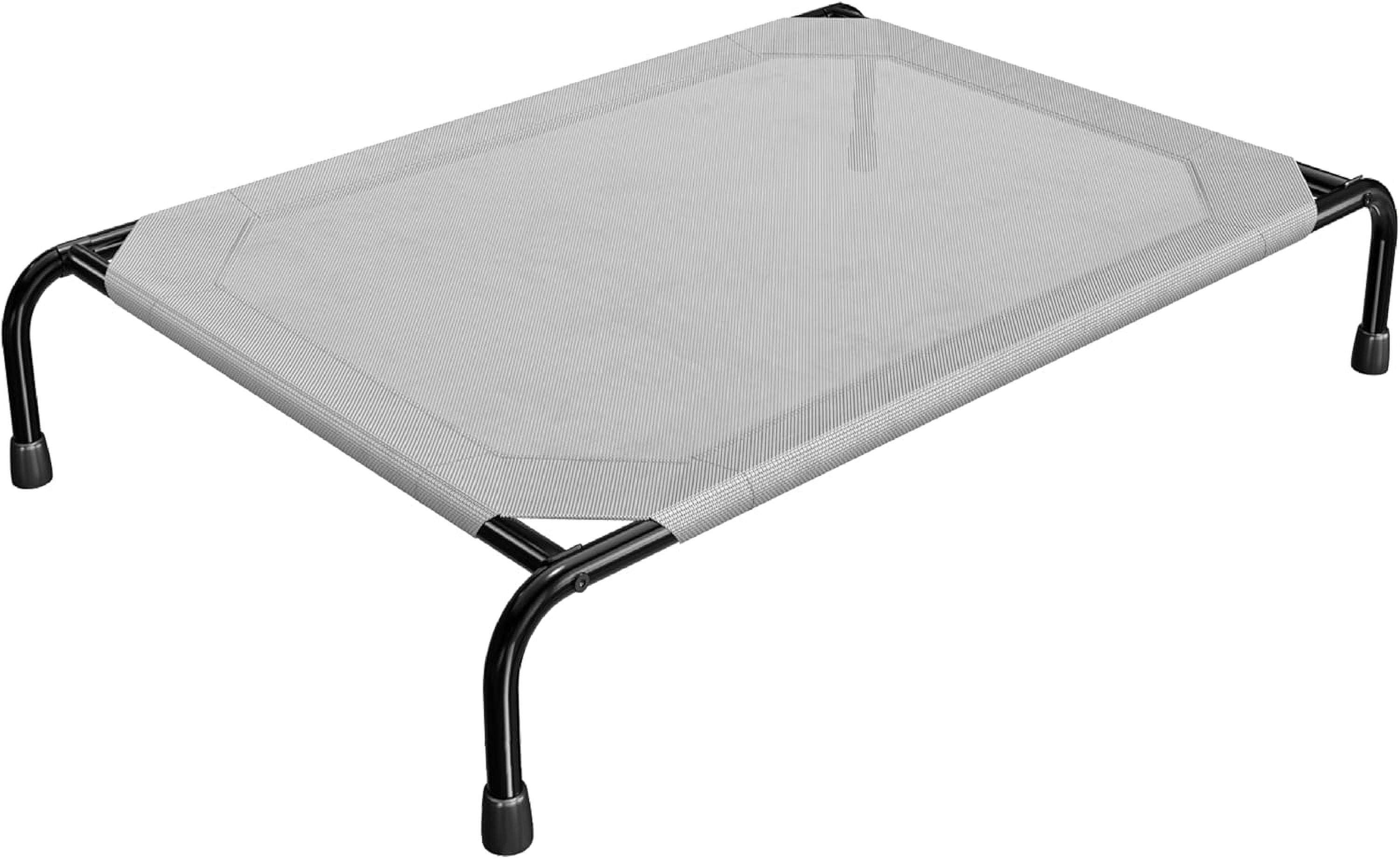 General Raised Dog Bed for Large Dogs, Waterproof XL Dog Cot, Outdoor Cooling Elevated Pet Bed Load 200lb, 47.75" x 30.5", Grey