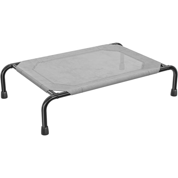 General Raised Dog Bed for Small Dogs, Waterproof Elevated Dog Cot, Outdoor Cooling Pet Bed, 36.5" x 22.5", Grey