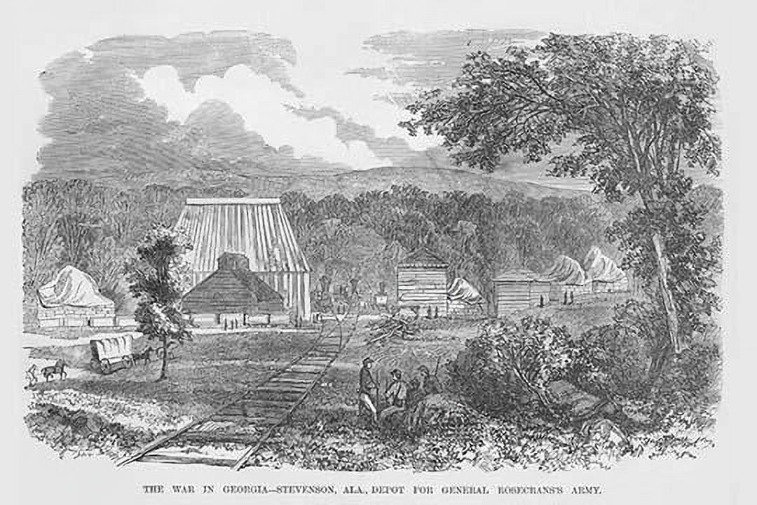 General Rosecrans Railroad Depot in Stevenson, Alabama Poster Print by