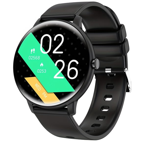 General Smart Watch Wireless Calling Exercise Pedometer Fitness Tracker Sleep Incoming Call Multimedia Message Notification Weather for Android Phone Men Women Smart Watch Gift