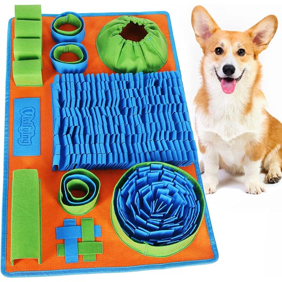 General Snuffle Mat for Dogs, Interactive Dog Puzzle Toy for Boredom and Mental Stimulation, Enrichment Feeding Game Sniff Mat Helps Slow Eating and Keep Busy