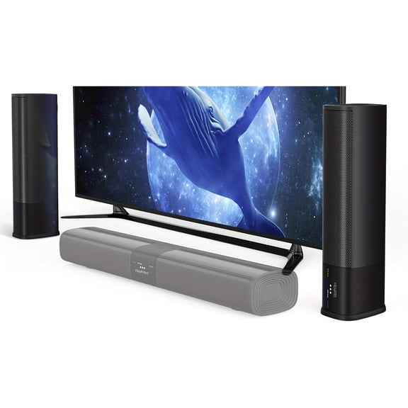 General Sound Bar for Smart TV, Detachable Soundbar Home Theater Surround Sound System for TV with Horn Tweeter, Adjustable Bass And ARC/Wireless Optical/AUX/Connection