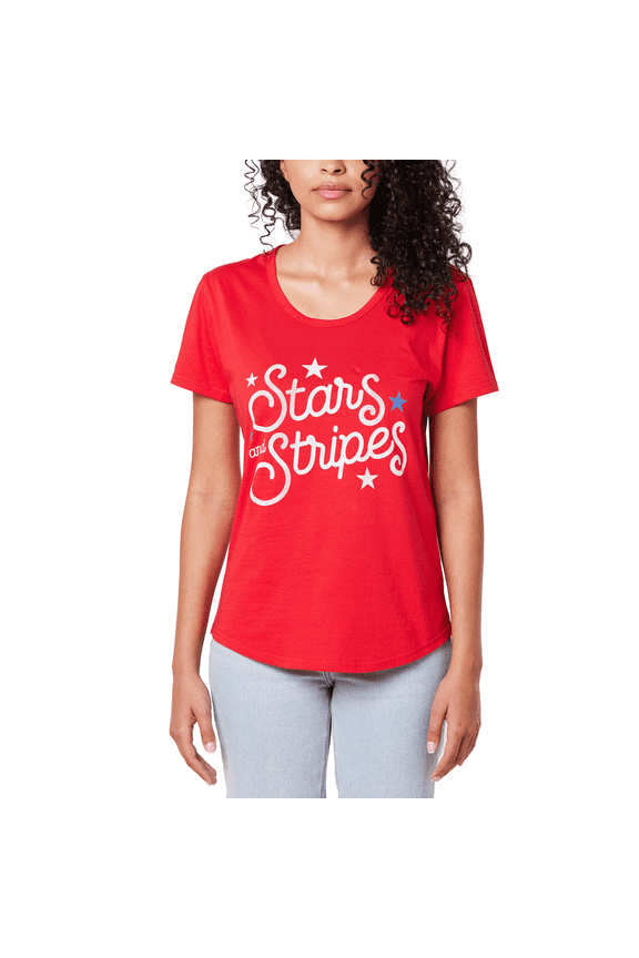 Ladies' Americana Tee. (Red, L)