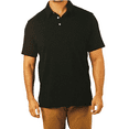 thumbnail image 1 of General Standard Men's Collared Polo Shirt (Black, XX-Large), 1 of 2