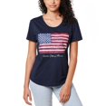 thumbnail image 1 of General Standard Women's USA Patriotic Graphic Print Tee Cotton Americana T-Shirt, 1 of 4