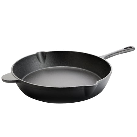 General Store Addlestone 12 Inch Cast Iron Frying Pan With Dual Pouring Spout