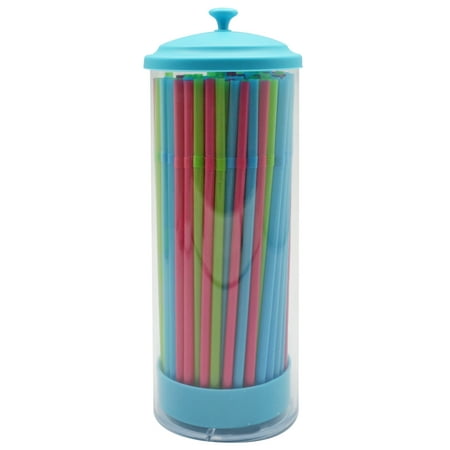 Straw Dispenser with Straws, 60 Count