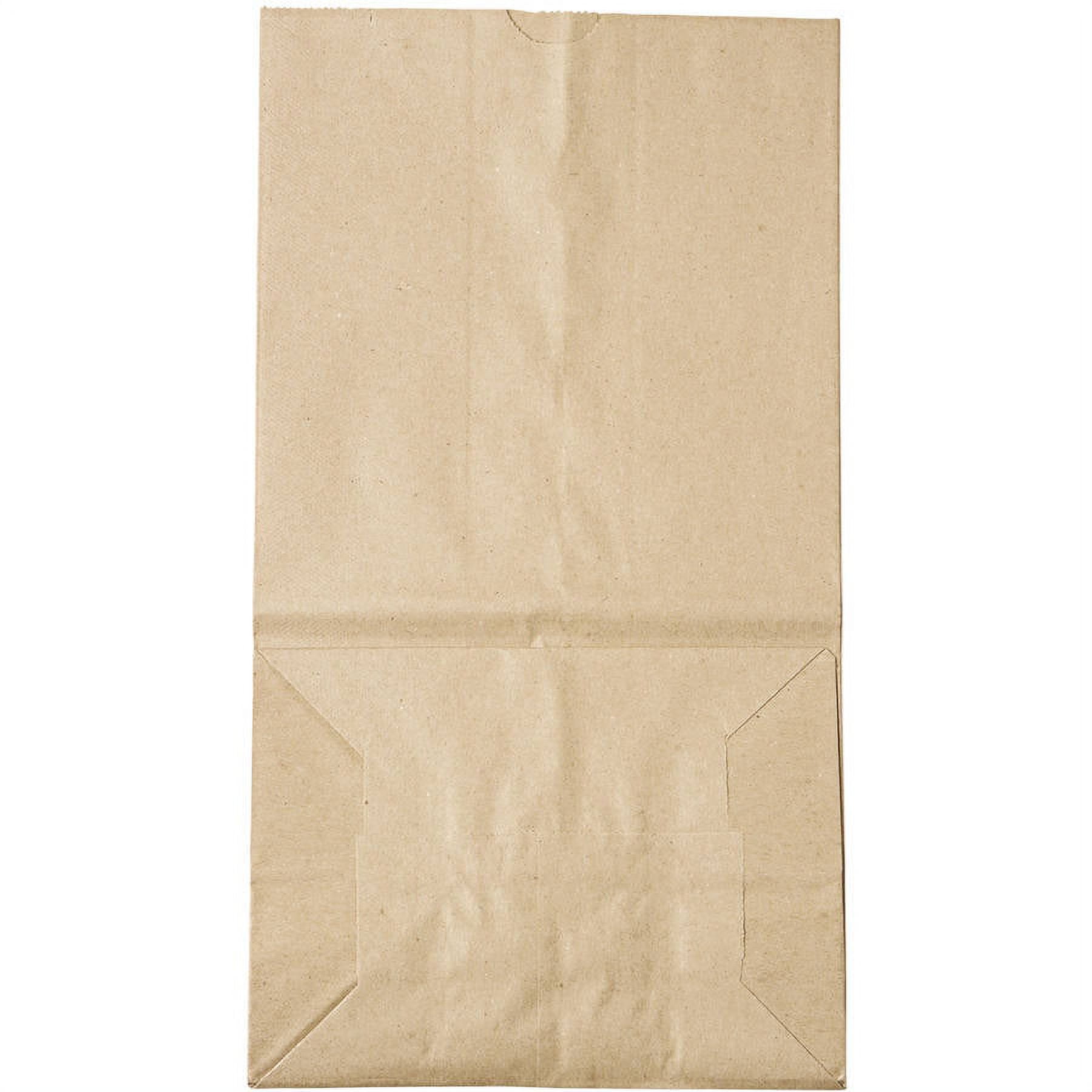 General Supply Duro Fold Top Paper Bag, 25 lbs, Brown, 500 Ct