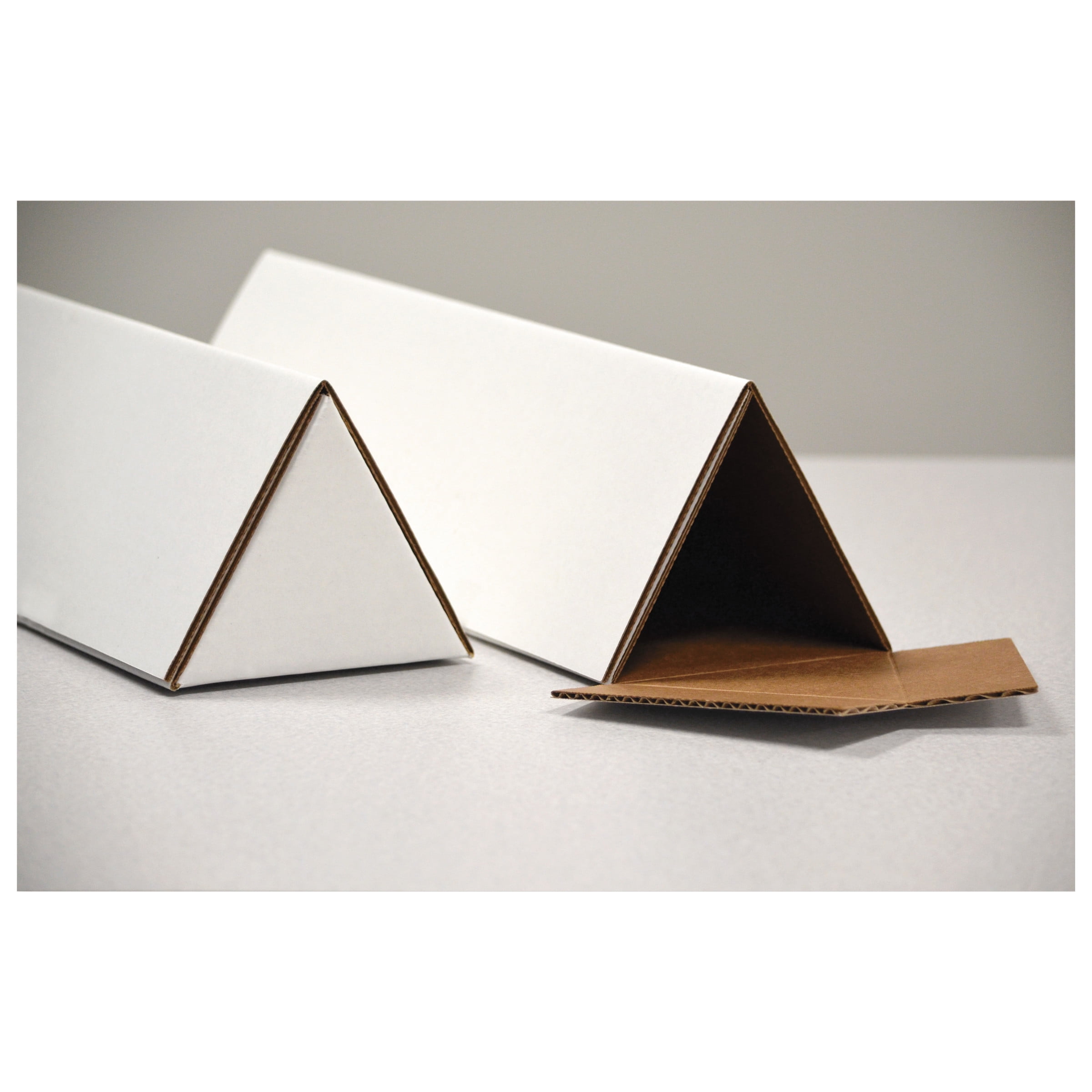 General Supply Triangular Mailing Tubes, 36l x 1/4w x 2h, White, 25/Pack UFSTTW236