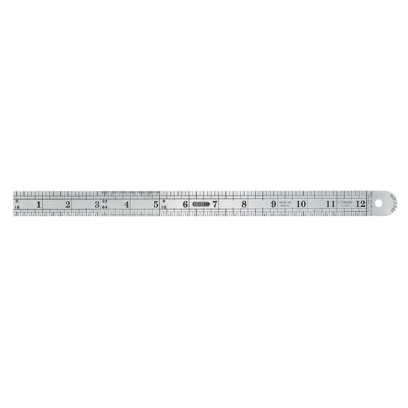 General Tools 1201ME 12-Inch Flex Precision Stainless Steel Ruler