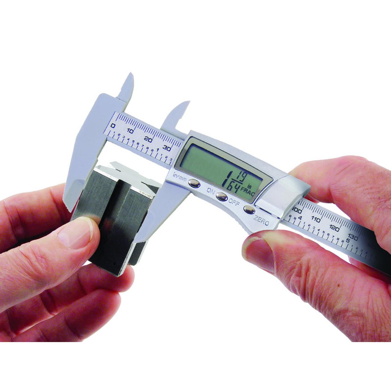 General Tools 146 Fraction Plus Digital Fractional Caliper, Carbon Fiber, 6-Inch