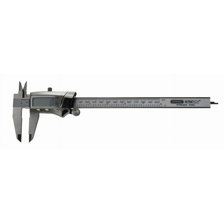 General Tools 1478 0 8 200MM Fractional Stainless Steel Digital