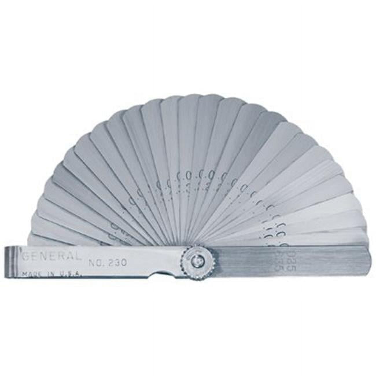 General Tools  26-Leaf 3 Inch Feeler Gage.0015 Inch To .025 Inch