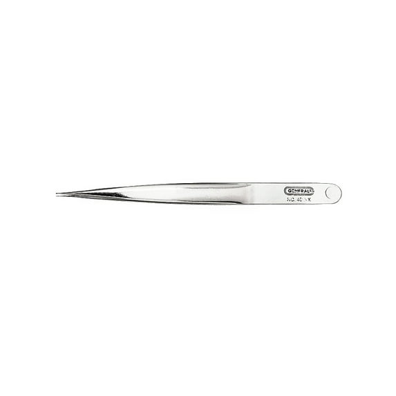 General Tools Industrial Tweezers,Sharp Point,4 1/2 In 401XX