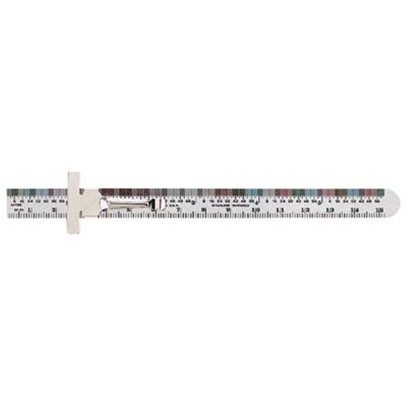 General Tools  6 Inch Flex Ss Rulew-Pocket Clip