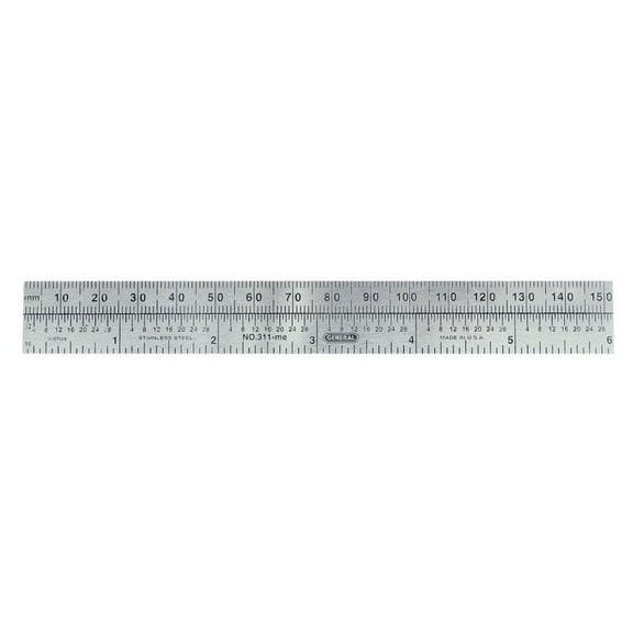 General Tools 21455 6 in. 0.75 Metric pLUS English Pocket Ruler