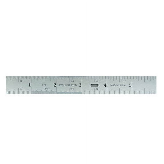General Tools 678MED Precision Rigid Stainless Steel Ruler, 6 Inch Length