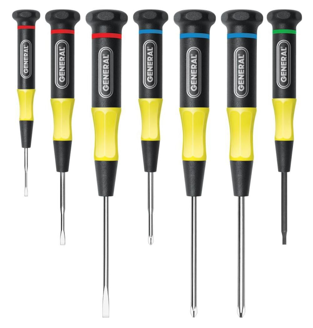 General Tools 67123 7-Piece Precision UltraTech Slotted, Phillips, and Torx Screwdriver Set