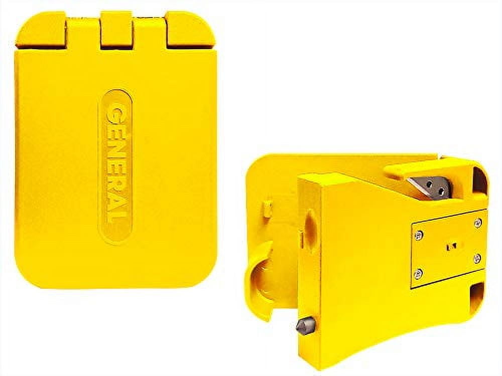 General Tools 7904-Y 3-in-1 Car Emergency Escape Tool, Clips To Seatbelt, Window Glass Breaker, Safety Hammer, Seatbelt Cutter, Handy In An Emergency, LED Light, 2 Pack, Yellow