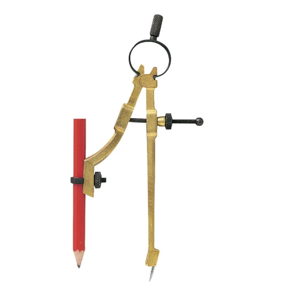 General Tools 842 Precision Pencil Compass, includes pencil , Yellow, 1 Count (Pack of 1)