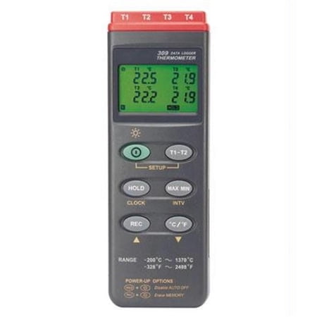 General Tools DT309DL 4-channel Data Logging Thermocouple Thermometer