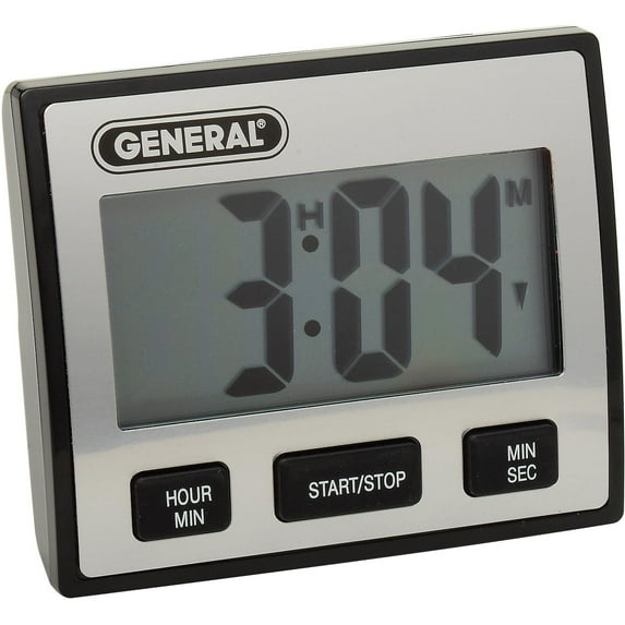 General Tools TI110 Waterproof LCD Timer With Jumbo Display