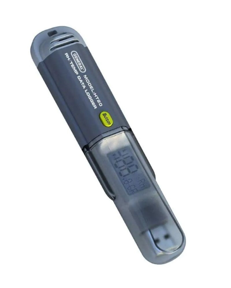 General Tools HT20 Relative Humidity Temperature USB Data Logger and LCD Display