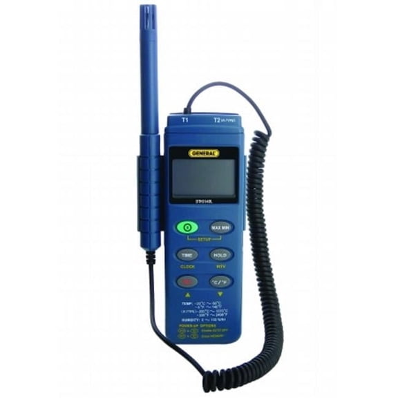 General Tools & Instruments Data Logging Thermo-Hygrometer With Rs232 Output Windows- Software And Hard Case