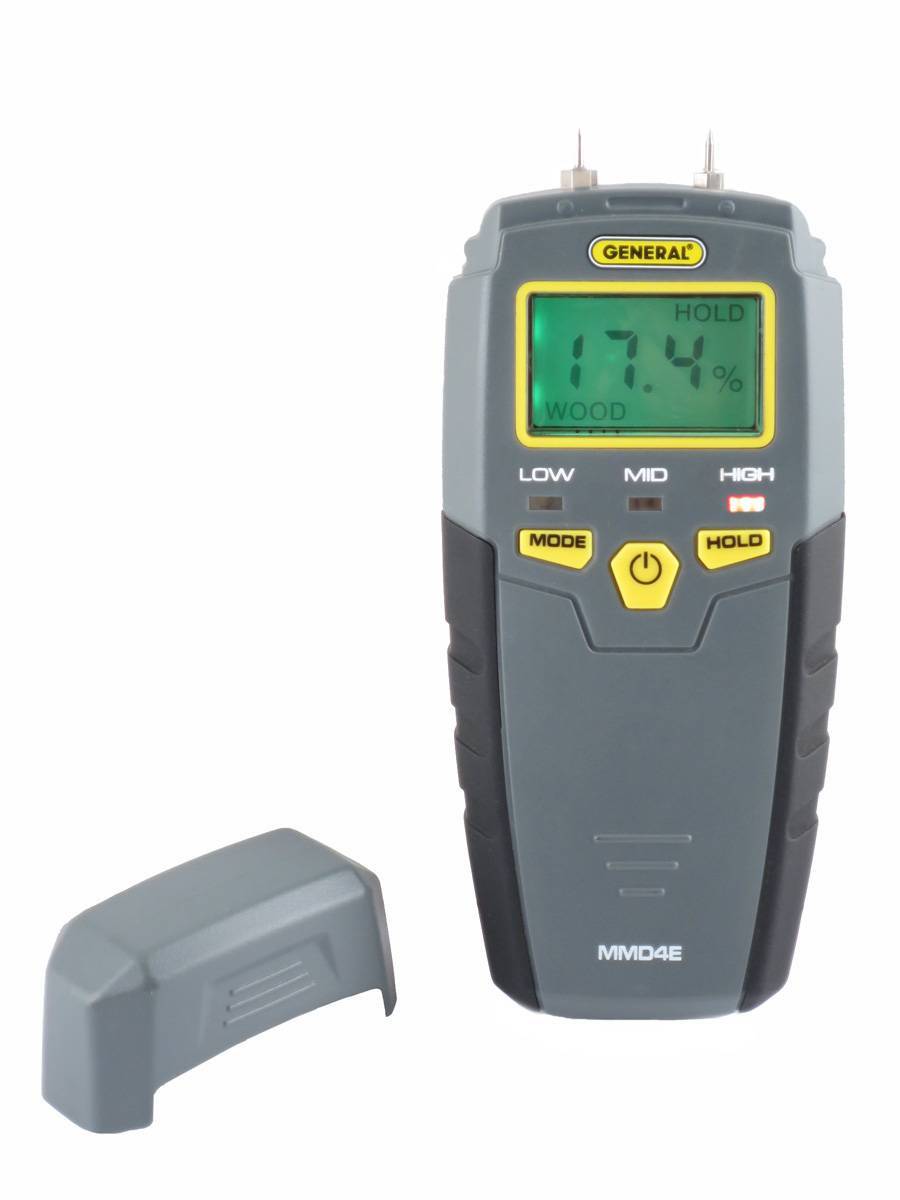 General Tools Pin-Type Moisture Meter, Backlit LCD Display |MMD4E - image 1 of 6