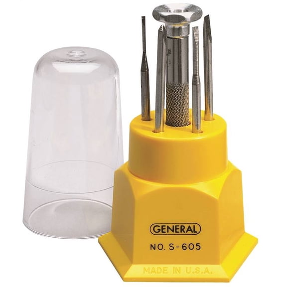 General Tools S605 Five-Piece Jeweler's Screwdriver Set