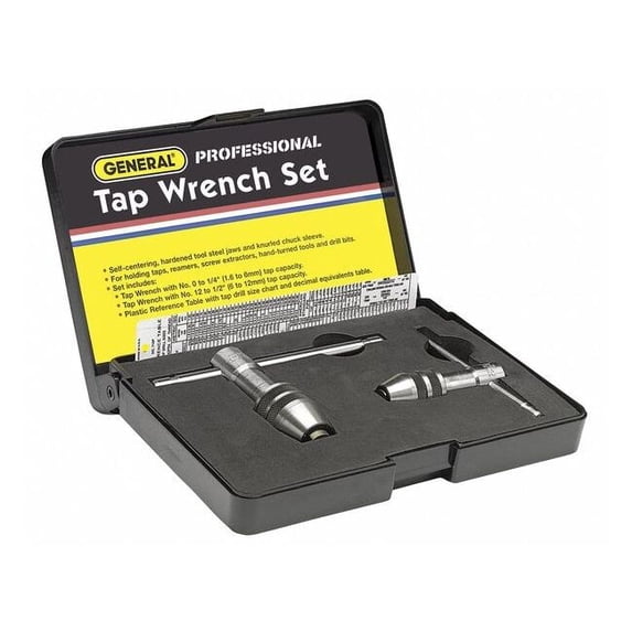 General Tools Tap Wrench,#0 to 1/4", #12 to 1/2" 167