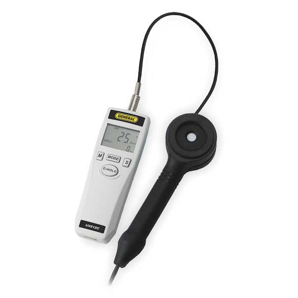 General Tools UV Meter, +/-4%Light ACC", FullSize, LC UV512C