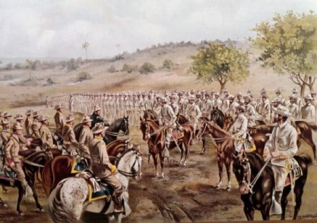 General Toral Surrendering Santiago to General Shafter 1899 Artist Unknown Canvas Art - (24 x 36)