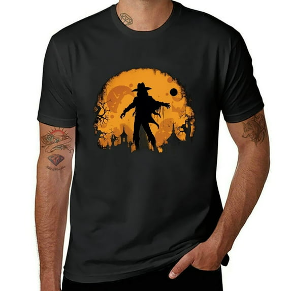 General Trick Or Treat Halloween Silhouette T-Shirt Black
