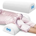 thumbnail image 1 of General Under Knee Pillow for Back Sleeping - Memory Foam Half Moon Leg Bolster Pillow for Back Pain, Thoracic Support, 1 of 8