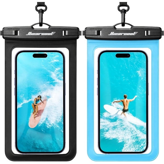 General Universal Waterproof Case, Waterproof Phone Pouch Compatible for iPhone 17 16 15 14 13 Pro Max XS Plus Samsung Galaxy S22 Cellphone Up to 8.9", IPX8 Cellphone Beach Bag for Travel - 2 Pack