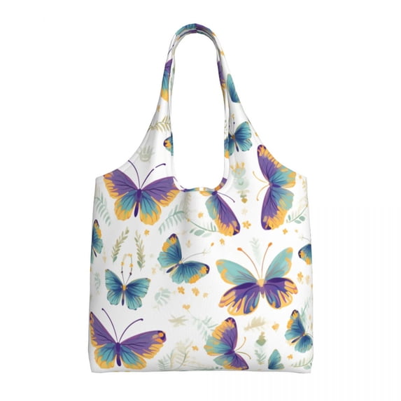General Vintage Flower Pattern Roses Canvas Shoulder Bag
