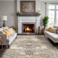 thumbnail image 1 of General Washable 8x10 Area Rugs - Large Rugs for Living Room Stain Resistant Carpet Vintage Rugs for Bedroom with Non Slip Backing Home Decor Floor Decoration Mat (8x10 Beige), 1 of 16