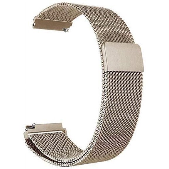 General Watch Band Metal mesh Watch Band Magnetic Absorption Loop Watch Band Universal 22mm Rose Pink