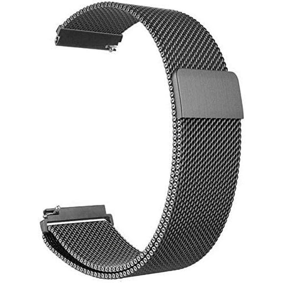 General Watch Band Metal mesh Watch Band Magnetic Absorption Loop Watch Band Universal 22mm Rose Pink