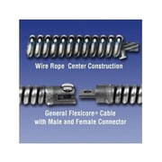 General Wire 100EM5 100x3/4 Flexicore Cable w/ Male & Female Ends